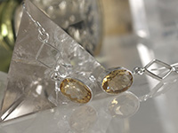 Citrine Earrings in Sterling Silver
